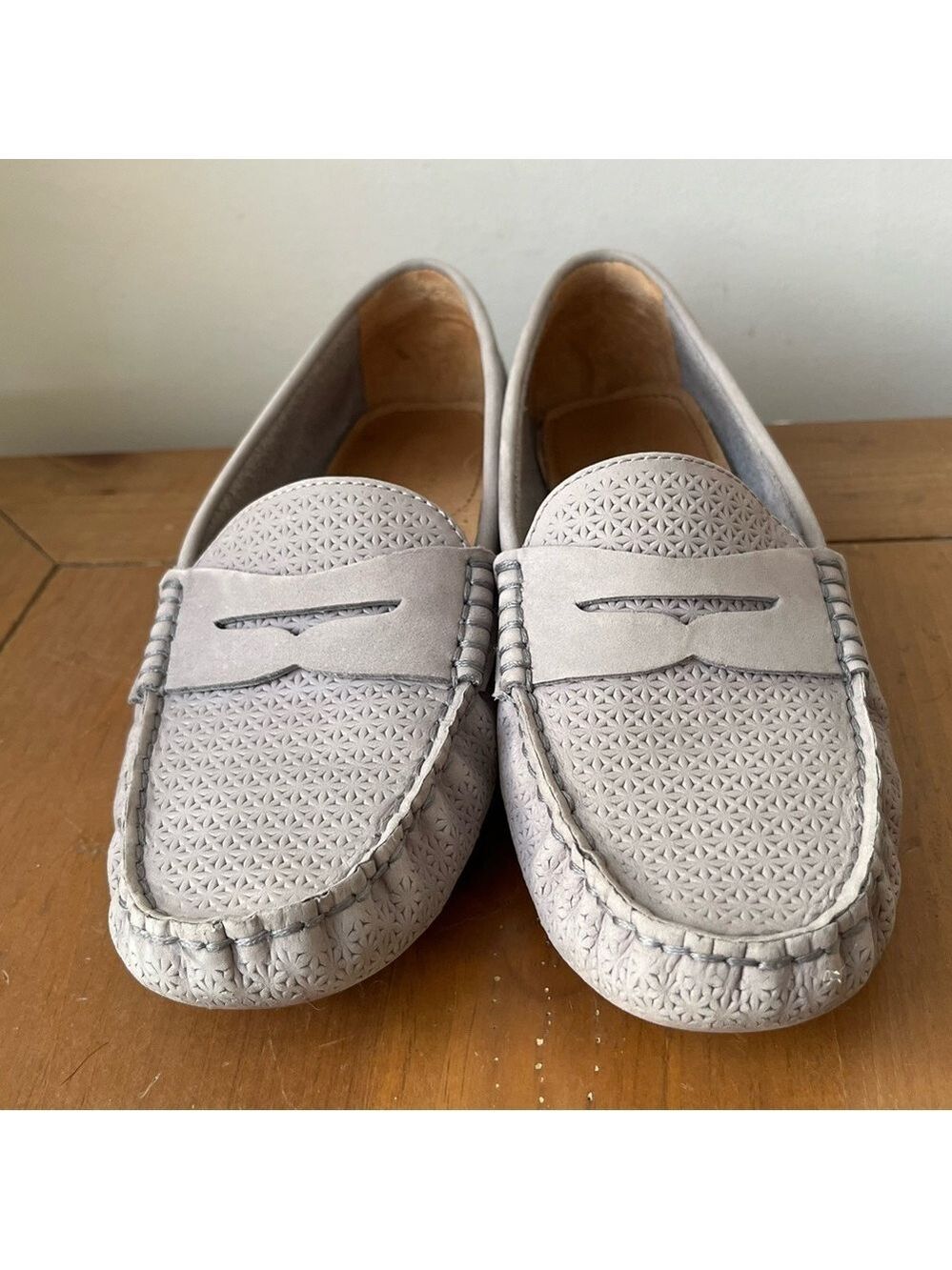 Lauren Ralph Lauren Women’s Camila Moccasins Chambray Gray Driving Loafer 9.5 - Picture 3 of 13